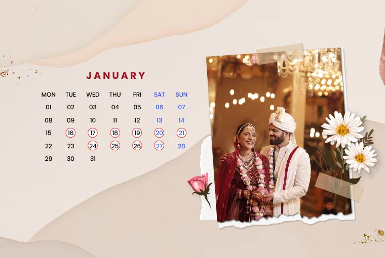 Auspicious Hindu Marriage Dates In January 2025